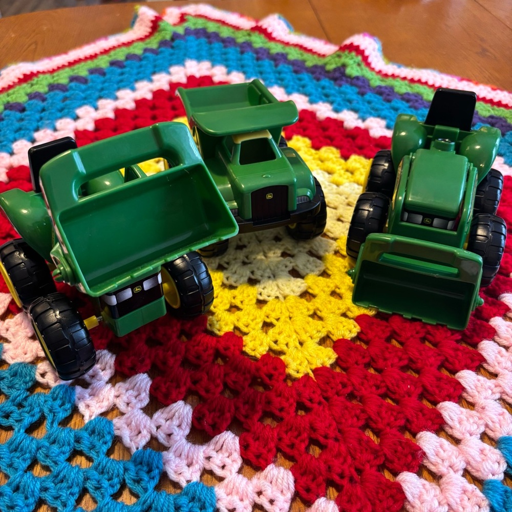 Green Toy Construction Vehicle Set John Deere